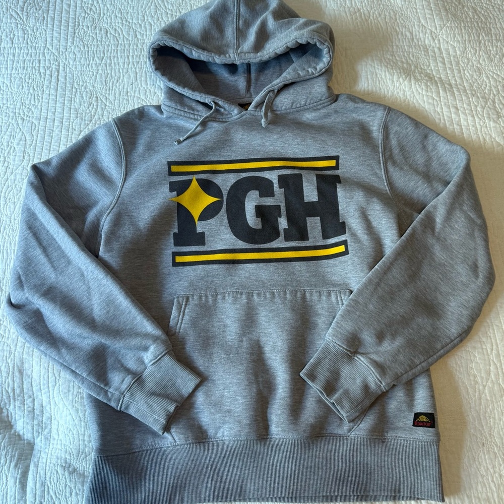 Gray Pittsburg Pirates Hoodie with PGH Logo